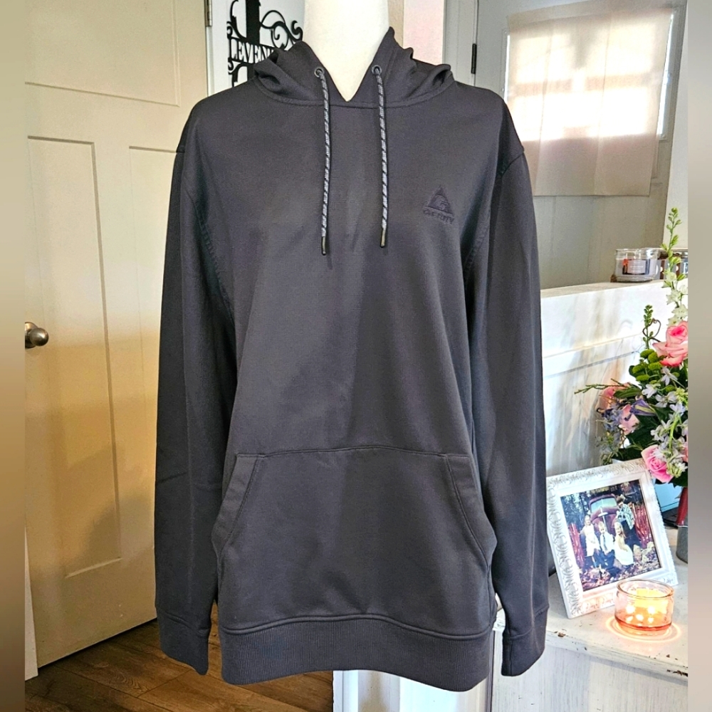Worn Once - GERRY -Mens Dark Gray mid-weight hoodie